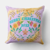 メリーパーソナライズされたクリスマス20XX クッション (正面)