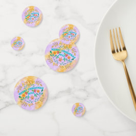 メリーパーソナライズされたクリスマス20XX コンフェッティ