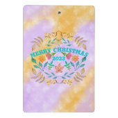 メリーパーソナライズされたクリスマス20XX ミニクリップボード (裏面)