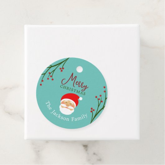 メリーパーソナライズされたクリスマス・ギフトラベル フェイバータグ (インサイチュ)