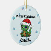 メリーパーソナライズされたクリスマス・セラミックオーナメント セラミックオーナメント (右)