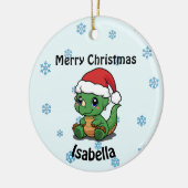 メリーパーソナライズされたクリスマス・セラミックオーナメント セラミックオーナメント (左)