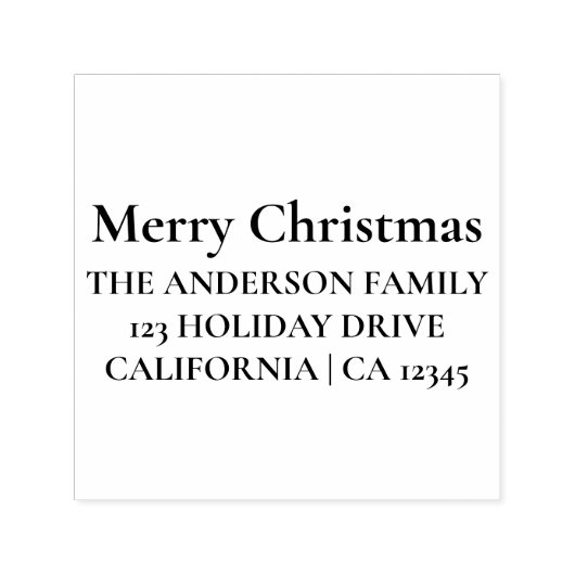 メリーパーソナライズされたクリスマス セルフインキングスタンプ (デザイン)