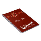 メリーパーソナライズされたクリスマス ノートブック (右側)