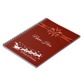 メリーパーソナライズされたクリスマス ノートブック (左側)