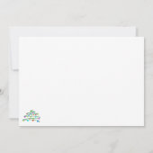 「メリーパーソナライズされたクリスマス」ホリデーカード (裏面)