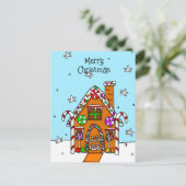 メリーパーソナライズされたクリスマス ポストカード (スタンド正面)