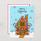 メリーパーソナライズされたクリスマス ポストカード (正面/裏面)