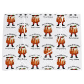 メリーパーソナライズされたクリスマス ラージペーパーバッグ (正面)