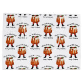 メリーパーソナライズされたクリスマス ラージペーパーバッグ (裏面)