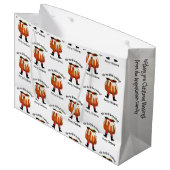 メリーパーソナライズされたクリスマス ラージペーパーバッグ (正面アングル)