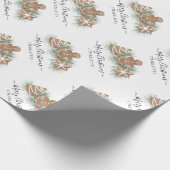 メリーパーソナライズされたクリスマスCookie ラッピングペーパー (角)