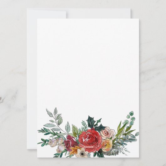 メリーパーソナライズされたスフランスのクリスブルドッグパピー シーズンカード (裏面)