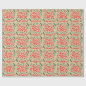 メリーパーソナライズされたモダンクリスマス書道 ラッピングペーパー (フラット)