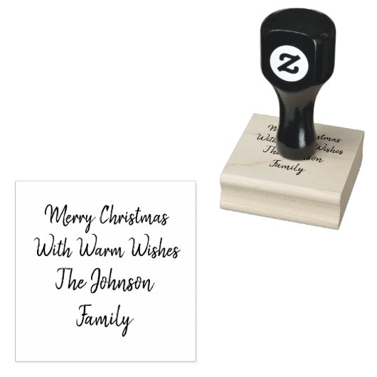 メリーパーソナライズされた・クリスマス・スタンプ ラバースタンプ (押印)