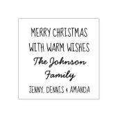 メリーパーソナライズされた・クリスマス・スタンプ ラバースタンプ (インプリント)