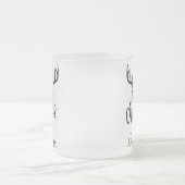 メリーパーソナライズされた・クリスマス・トナカイ フロストグラスマグカップ (中央)