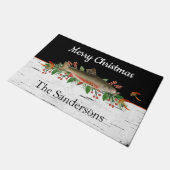 メリーパーソナライズされた・クリスマス・フライ釣りマス ドアマット (アングル)