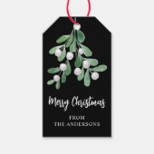 メリーパーソナライズされた・クリスマス・ミスタントー ギフトタグ (正面)