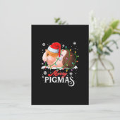 メリーピグマクリスマスおもしろいライトギニア豚ラブ 招待状 (スタンド正面)
