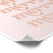 メリーピメリーッメリーク・フェードヴィンテージレトロフォント ポスター (角)