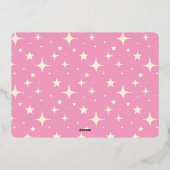 メリーピンク レトロスパークル ゴールドメタリック 箔シーズンカード (裏面)