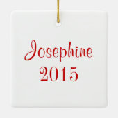 メリーフィットネスリーススパーソナライズされたクエアオーナメント セラミックオーナメント (裏面)