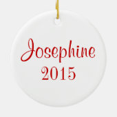 メリーフィットネスリースパーソナライズされた円オーナメント セラミックオーナメント (裏面)
