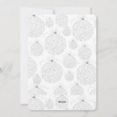 メリーフェイクス・クリスマス写真とシルバーリーフ シーズンカード (裏面)