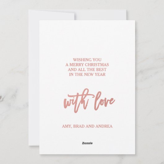 メリーフェイクバラ | 休日の写真カード シーズンカード (裏面)