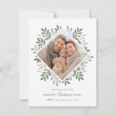 メリーフェスティバルの葉の写真フレーム シーズンカード (正面)