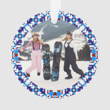 メリーフェスティバルブルークリスマス写真写真枠