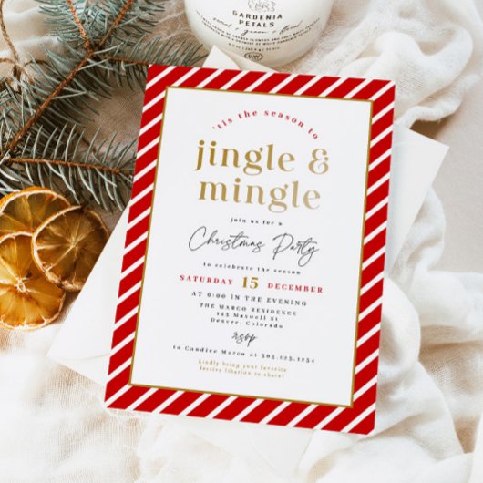 メリーフェスティブホリデー ジングルミンゲル クリスマスパーティー 招待状