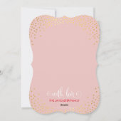 メリーフォトホリデースタイリッシュ金ゴールド紙吹雪 シーズンカード (裏面)