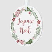 メリーフランスのクリスマスリースジョユーヌエル オーナメント (正面)
