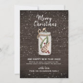 メリーフリスсマスメイソンジャーウッドホリデーカード シーズンカード (正面)