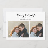 & メリーブライトカップルの一体感ホリデーカード シーズンカード (正面)