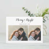 & メリーブライトカップルの一体感ホリデーカード シーズンカード (スタンド正面)