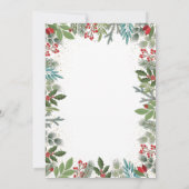 & メリーブライトグリーナリーホリーベリーホリデー 招待状 (裏面)