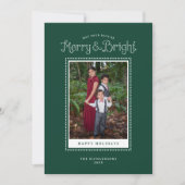 メリーブライトグリーンエレガントフォト シーズンカード (正面)