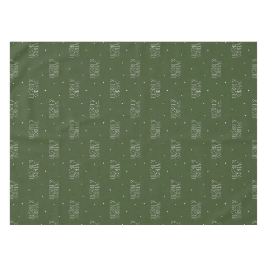 & メリーブライトグリーンホリデーテーブルクロス テーブルクロス (正面(横))