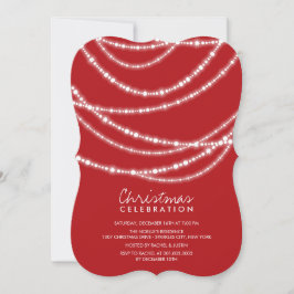 & メリーブライトスパークルスシックホリデーパーティー招待状 招待状