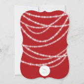 & メリーブライトスパークルスシックホリデーパーティー招待状 招待状 (裏面)