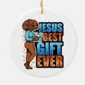 & メリーブライトパジャマメラニンX-masセーターシエスタ セラミックオーナメント (裏面)