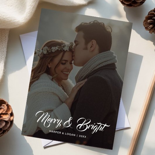 & メリーブライトファミリーフラットホリデーカード シーズンカード