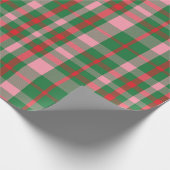 & メリーブライトプレイドホリデー ラッピングペーパー (角)