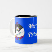 メリープライド雪だるま ツートーンマグカップ (正面左)