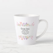 メリーベイカーディディバインインスパイアラブ引用文 カフェラテマグ (右)