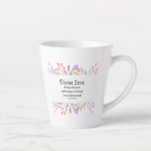 メリーベイカーディディバインインスパイアラブ引用文 カフェラテマグ (右)