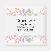 メリーベイカーディディバインインスパイアラブ引用文 マグネット (正面)